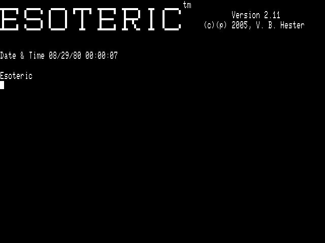[ESOTERIC v2.11 Boot]