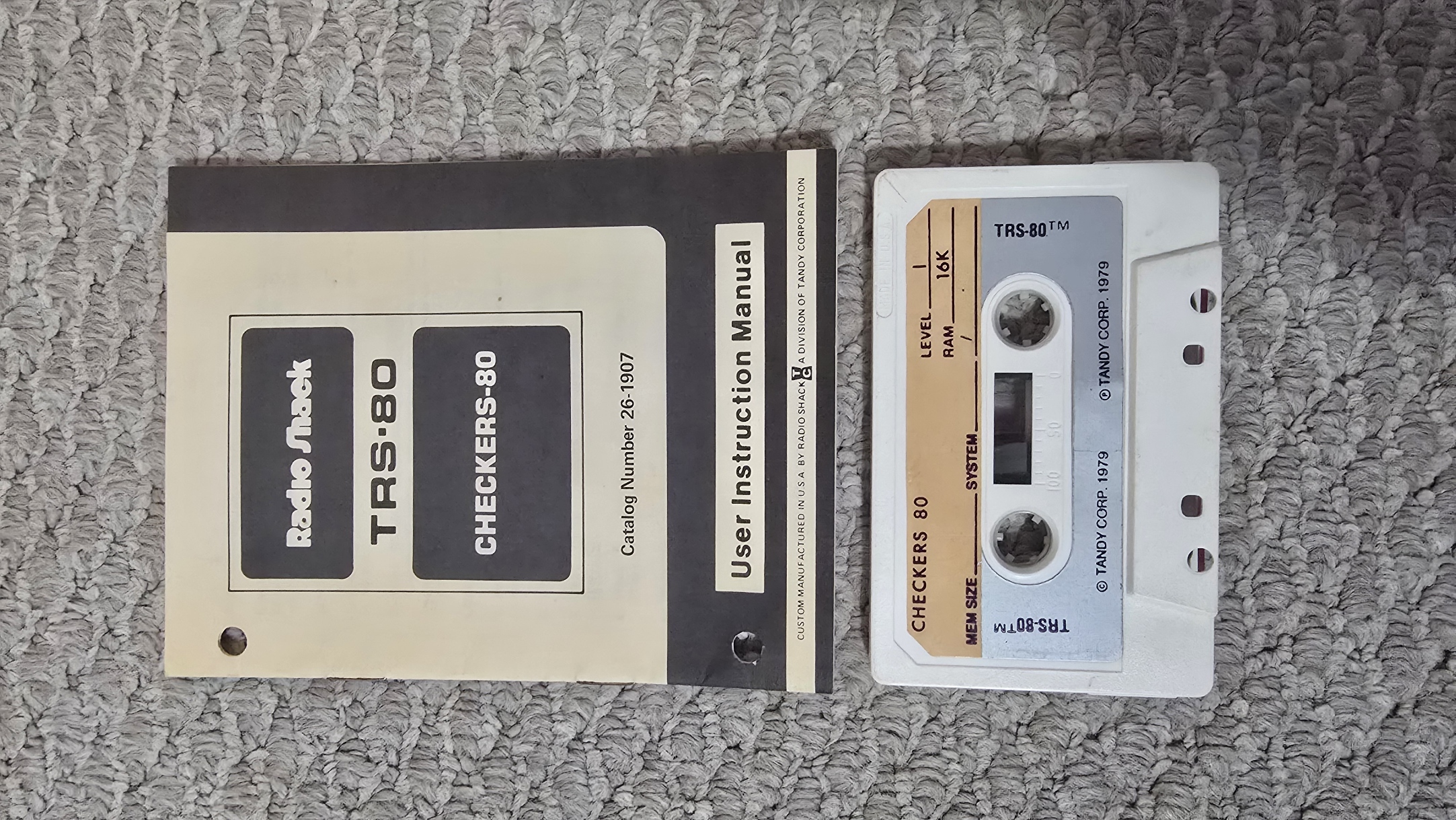 TRS-80 Software - Checkers 80 (Manual/Tape)