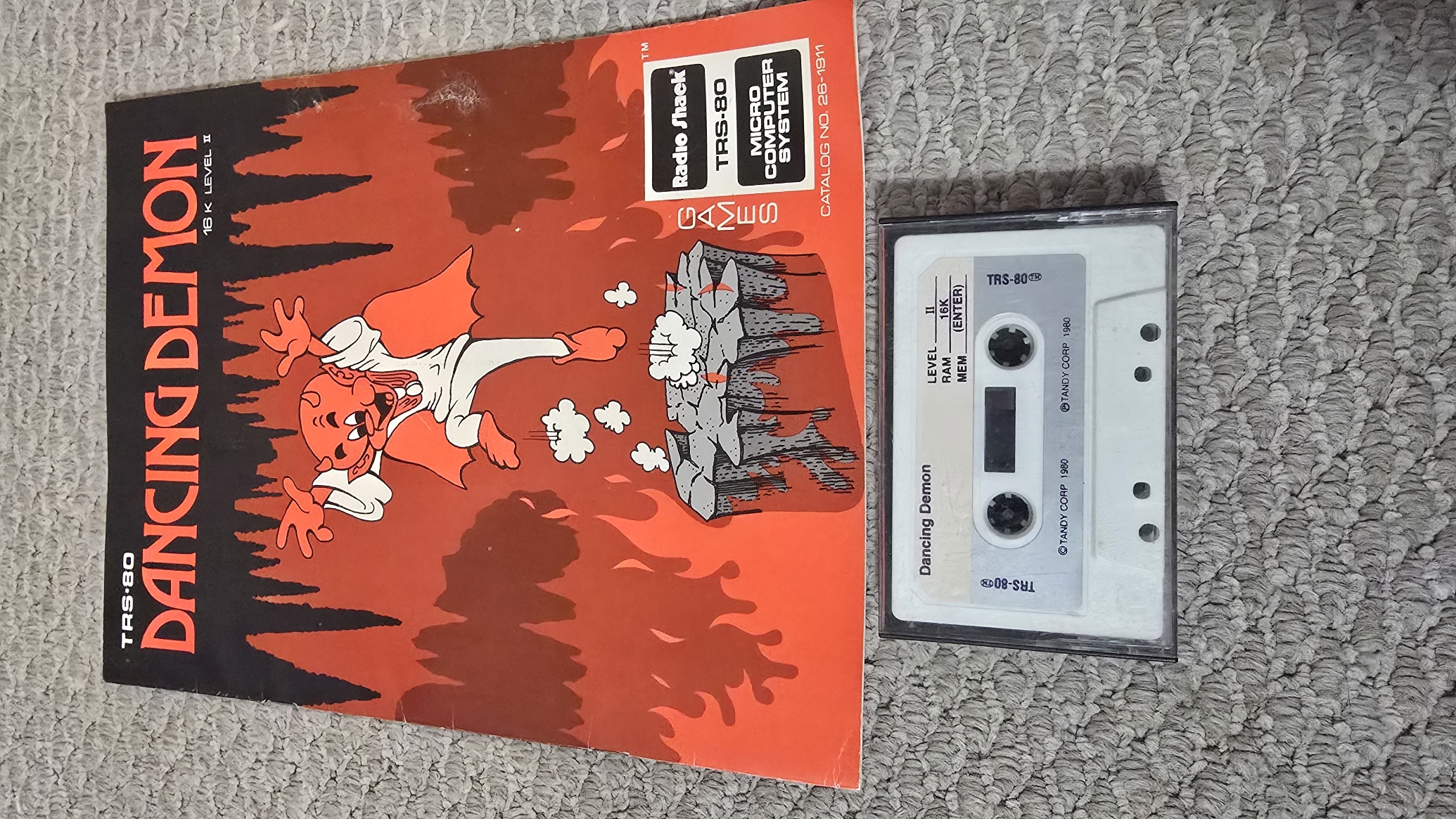 TRS-80 Software - Dancing Demon (Manual/Tape)