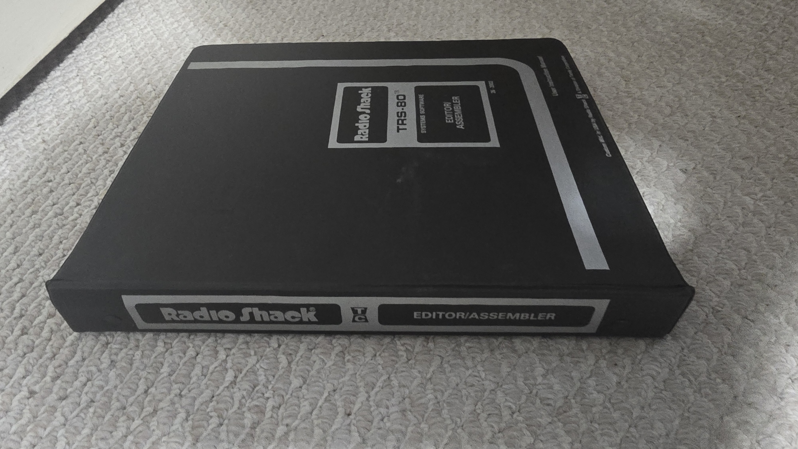 TRS-80 Software - Editor/Assembler (Original Binder/Manual/Tape)