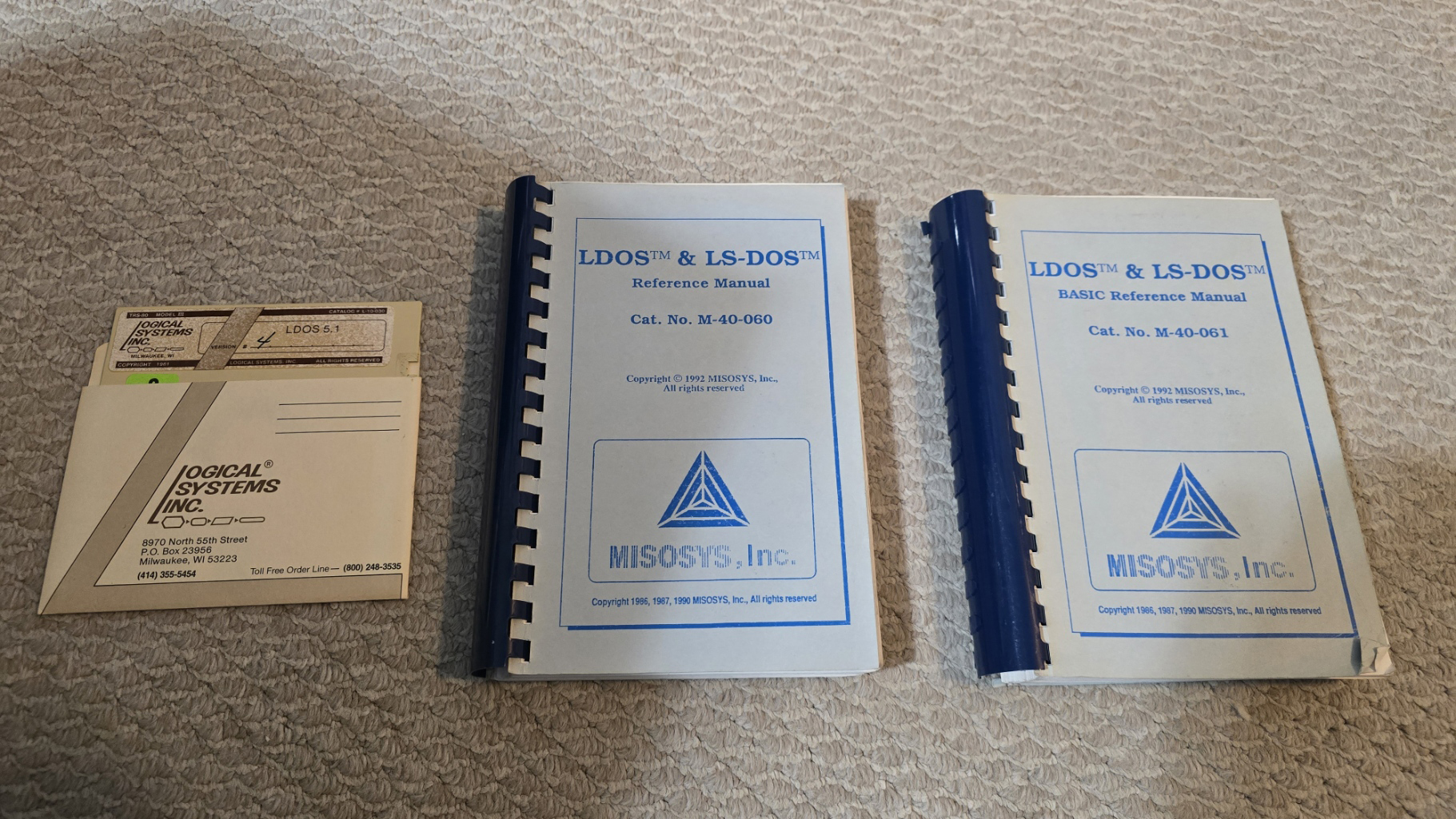 TRS-80 Software - LDOS v5.1.4 for the Model III (Original Disk / 2 Manuals)