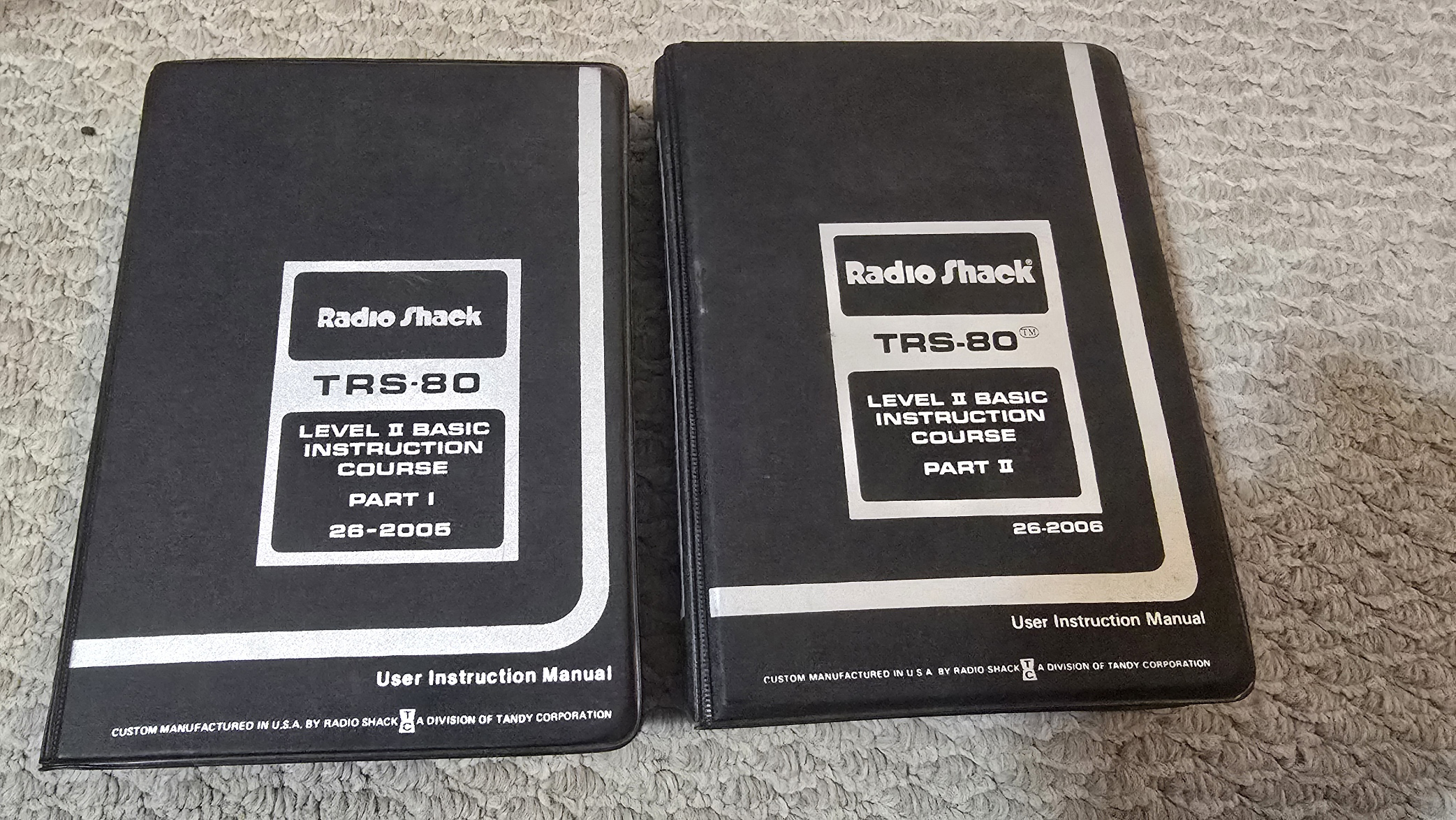 TRS-80 Software - Level II BASIC Instruction Course - Parts 1 and 2 (Original)
