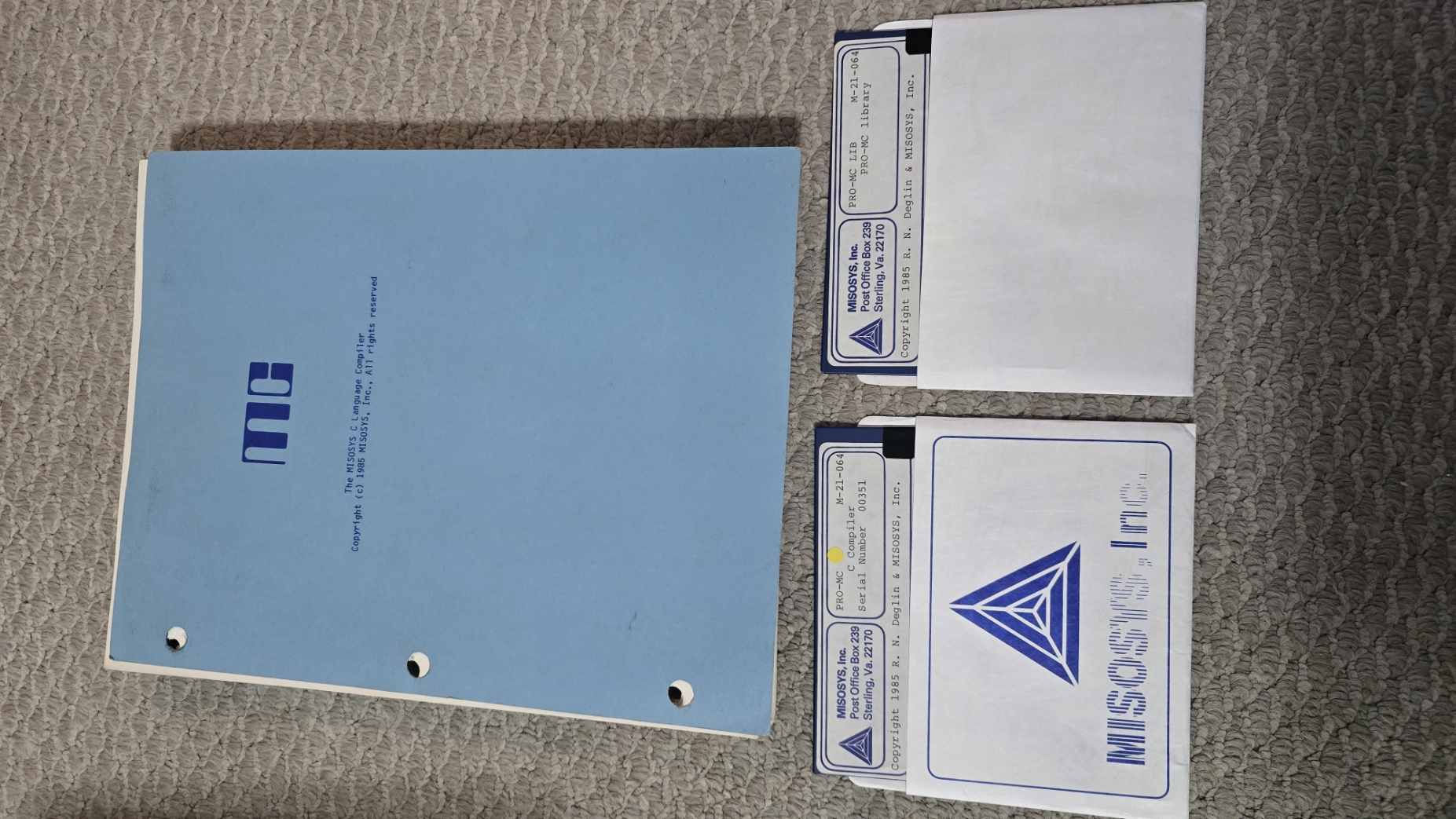 TRS-80 Software - Pro-MC and Pro-MC Library (Original Binder/Manual/Disks)