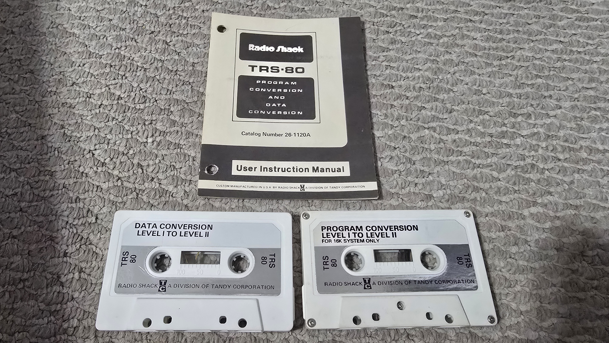 TRS-80 Software - TRS-80 Program and Data Conversion (Manual/Tapes)