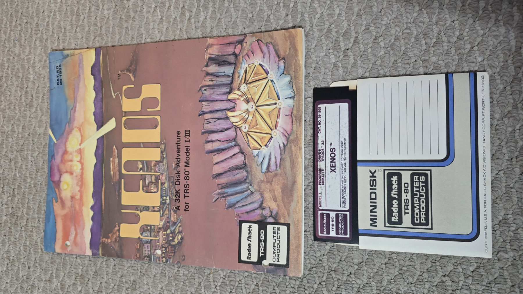 TRS-80 Software - Xenos (Manual/Disk)