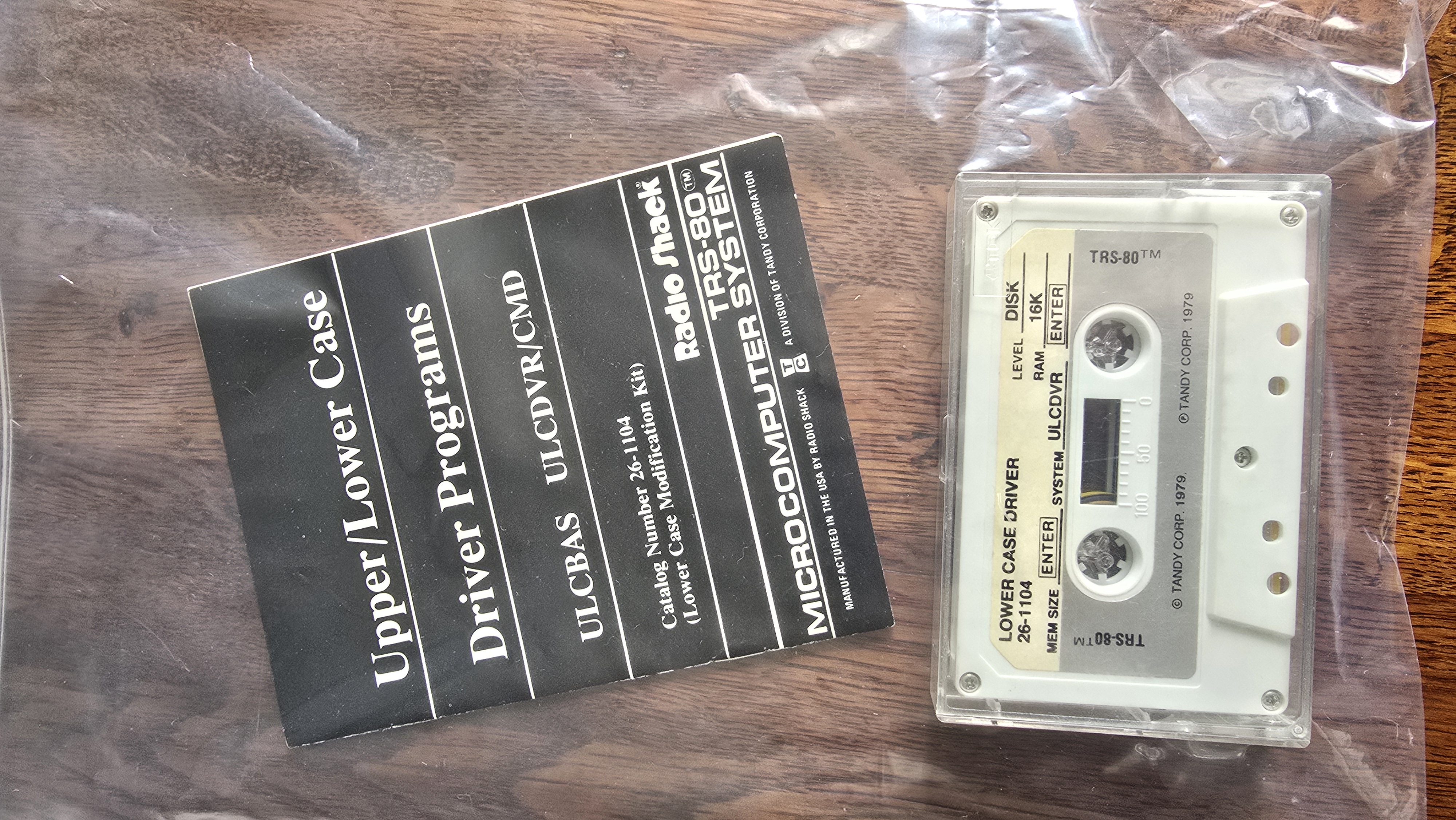 TRS-80 - Software - Upper/Lower Case Driver - Manual/Tape (Original)