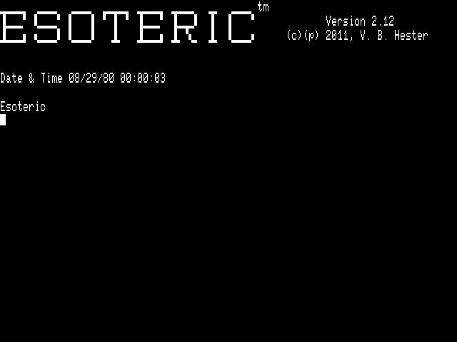 [ESOTERIC v2.12 Boot]